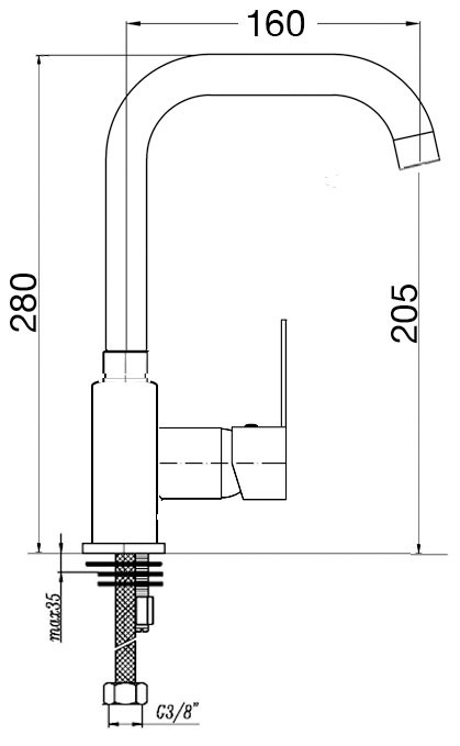 Penta Agena Yüksek Lavabo Bataryası P903