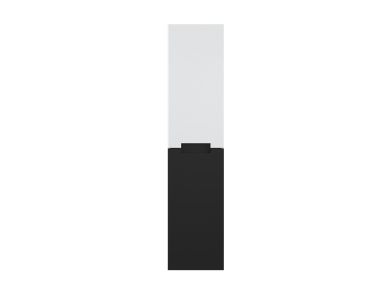 Biani Doğa 35 cm Siyah / Beyaz Boy Dolabı
