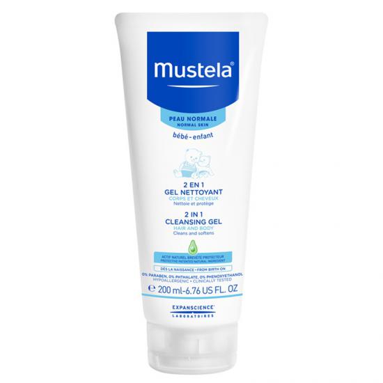 Mustela 2 In 1 Cleansing Gel 200 Ml (Saç Ve Vücut Şampuanı)