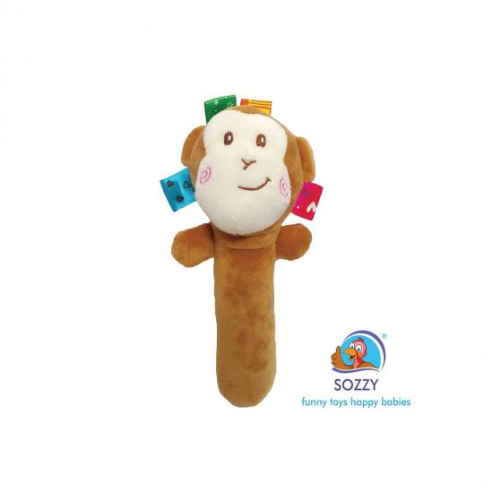 Sozzy Toys Çıngıraklı Sıksık Maymun - SZY163